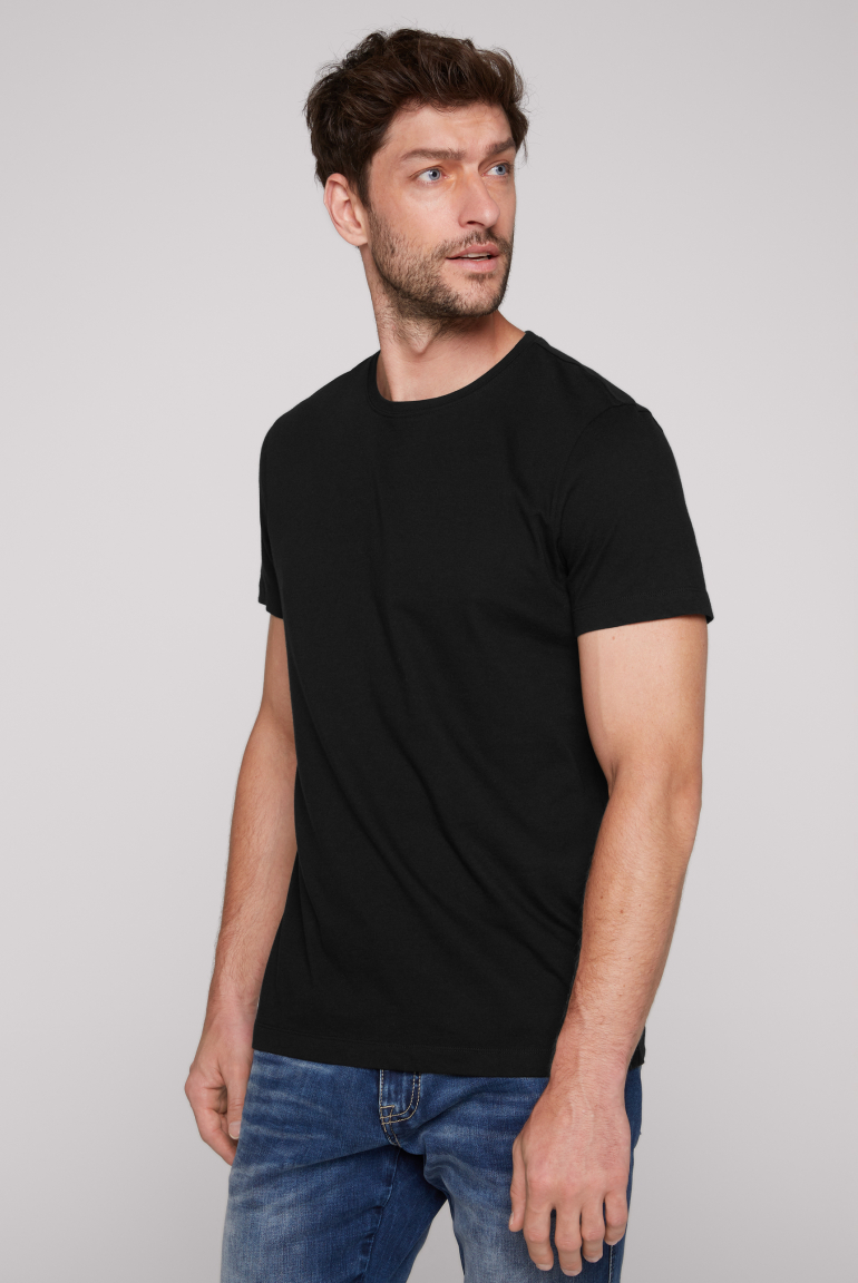 Basic T-Shirt  Rundhals 2er-Pack black
