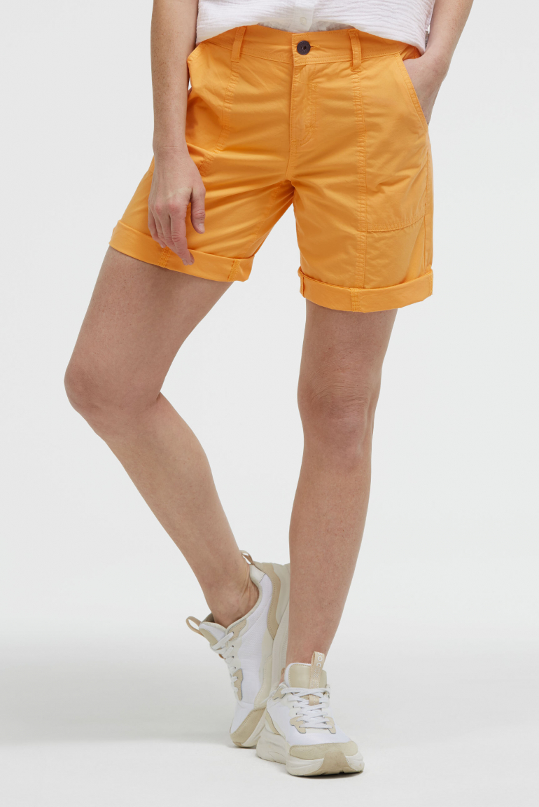 Bermudashorts mit Zip Fly fresh mango