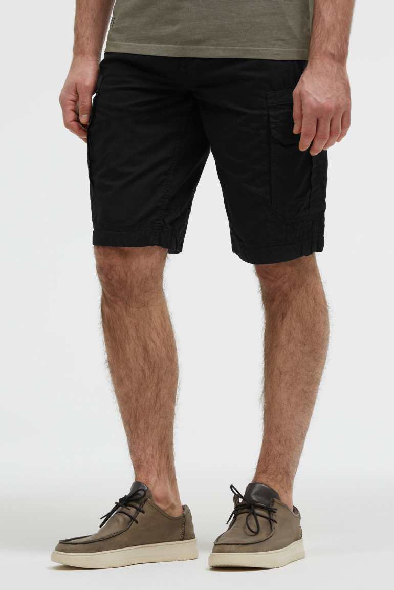 Cargoshorts mit Klappentaschen und Tapes black