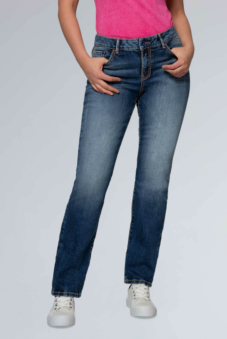 Comfort Shape Jeans EL:KE mit formgebenden Jeansbund stone used