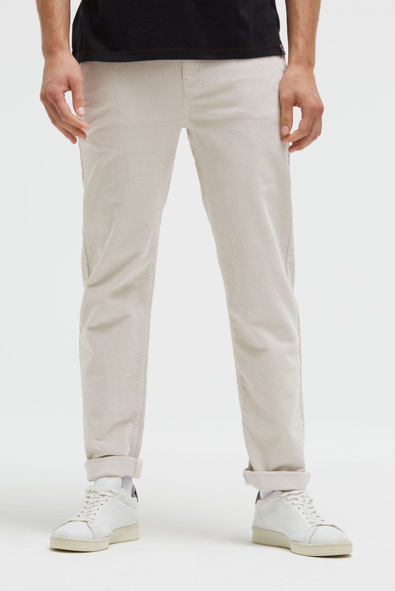 Cordhose mit Kordelzug am Bund silvery