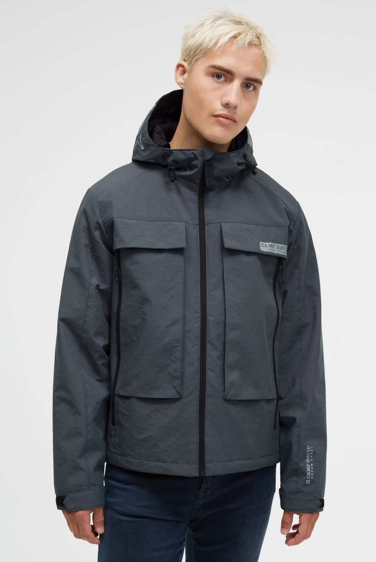 Funktionsjacke mit Kapuze blue shade