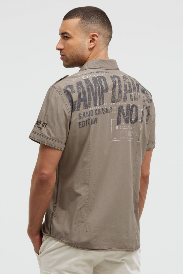 Hemd mit Back-Print, Brusttasche und Stickereien rock ridge