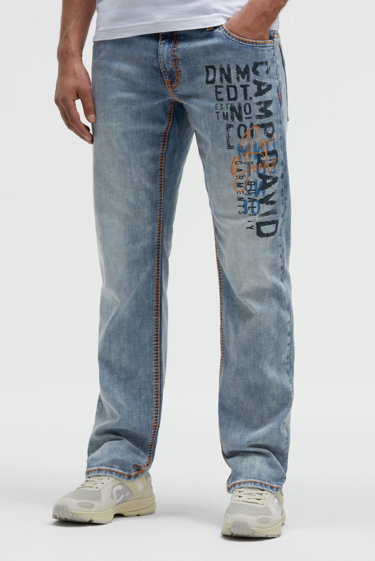 Jeans CO:NO Comfort Fit vintage blue printed