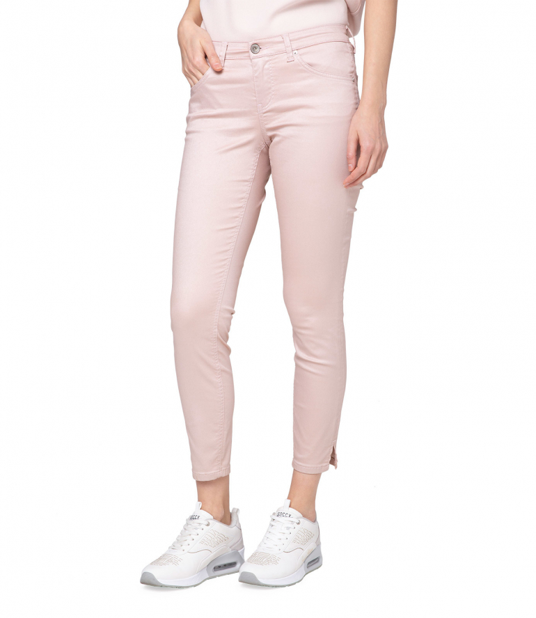 Jeans MI:RA mit Metallic Coating rose