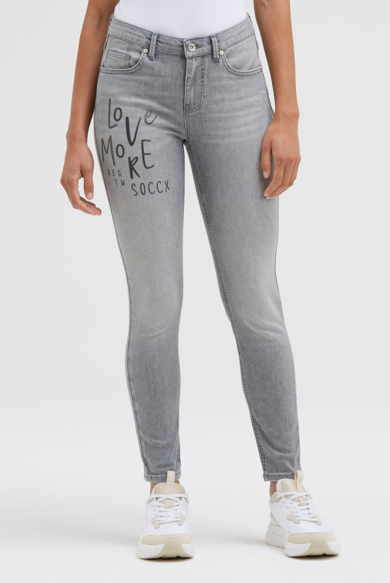 Jeans MI:RA Slim Fit grey used printed