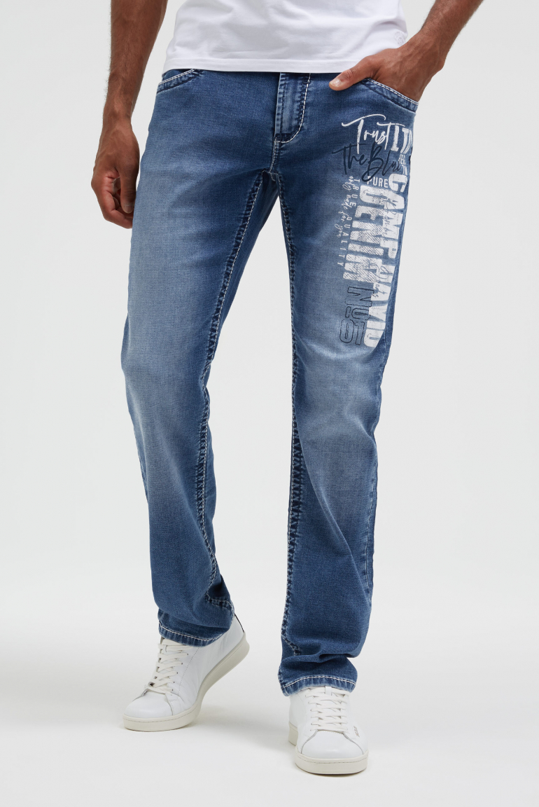 Jeans NI:CO Regular Fit mid blue jogg