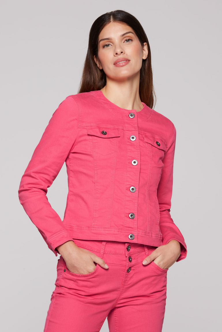 Jeansjacke JE:SSY coral pink