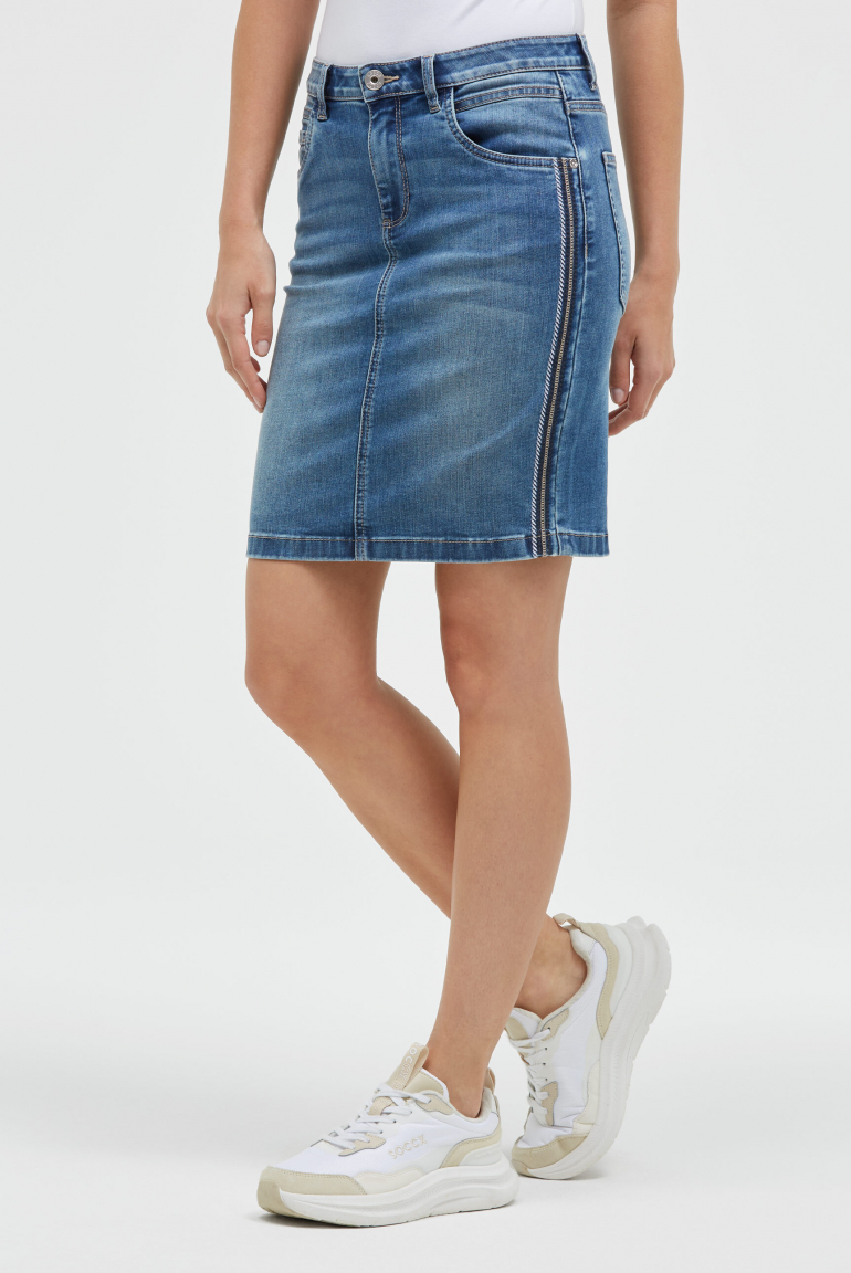 Jeansrock AN:NE dark blue used