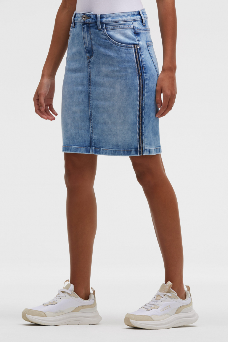 Jeansrock AN:NE sky blue