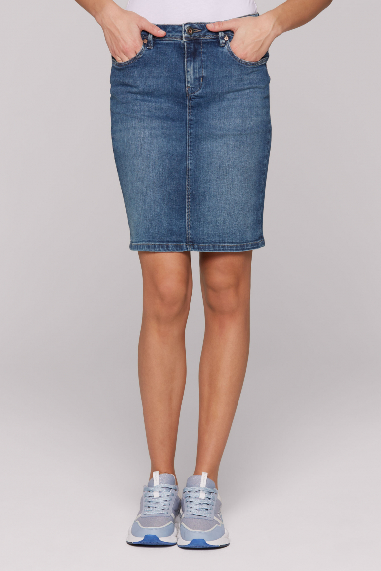 Jeansrock TO:NY dark blue used