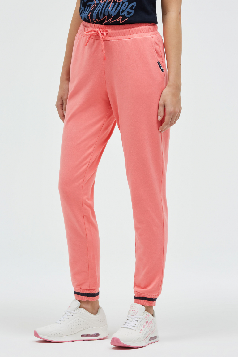 Jogginghose mit Bündchen-Details apricot sunset