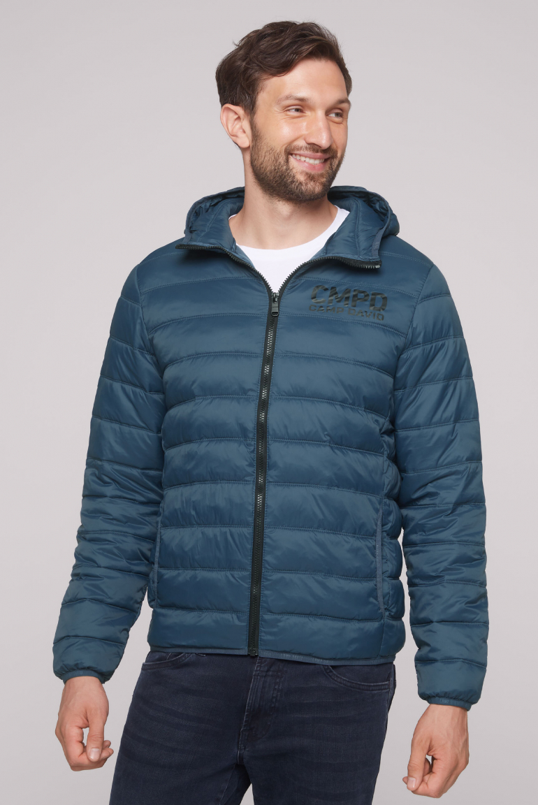 Leichte Steppjacke mit Kapuze blue haze