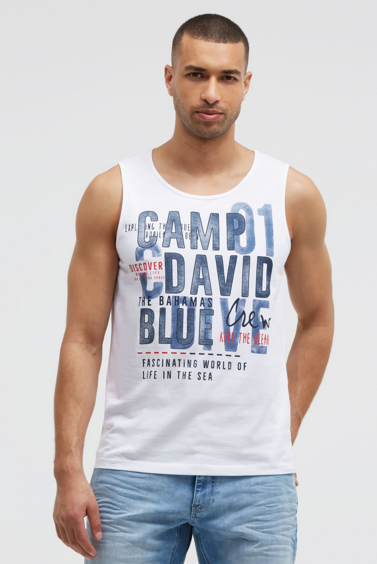 Muskelshirt mit Logo Prints