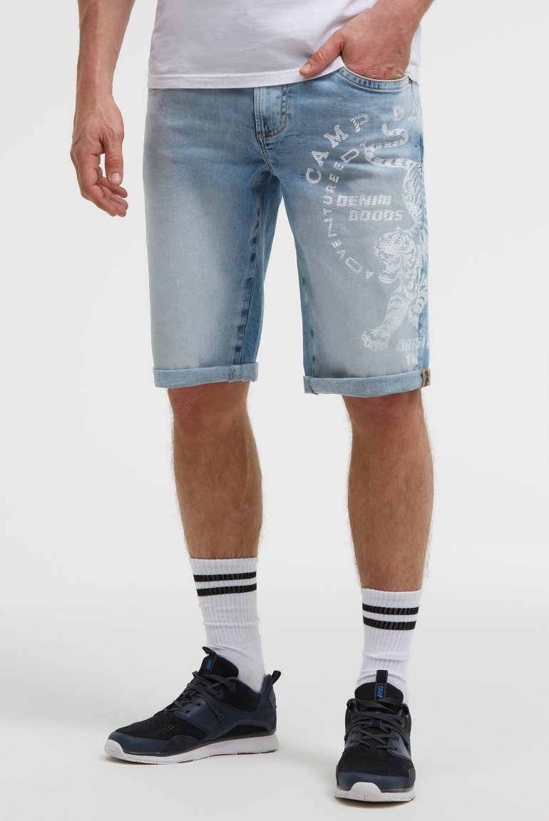 Skater Jeans NI:CO Regular Fit summer blue print