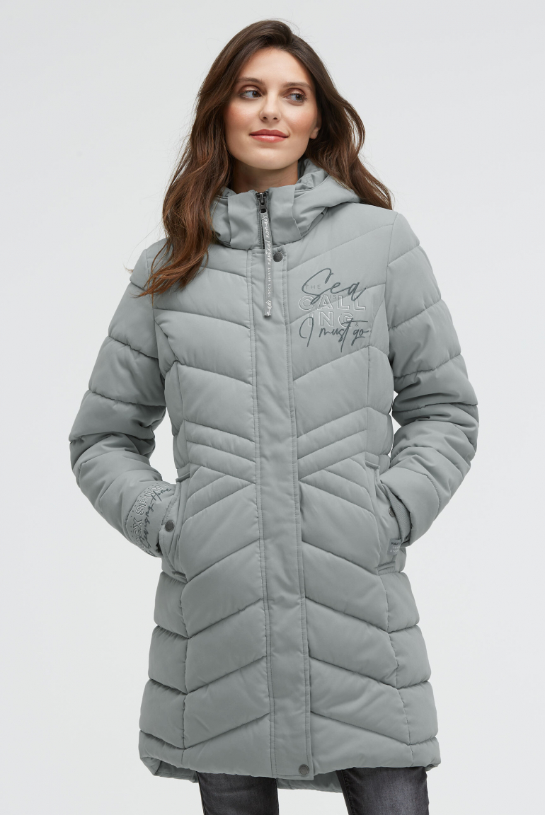 Stepp-Parka mit abtrennbarer Kapuze frosted lake