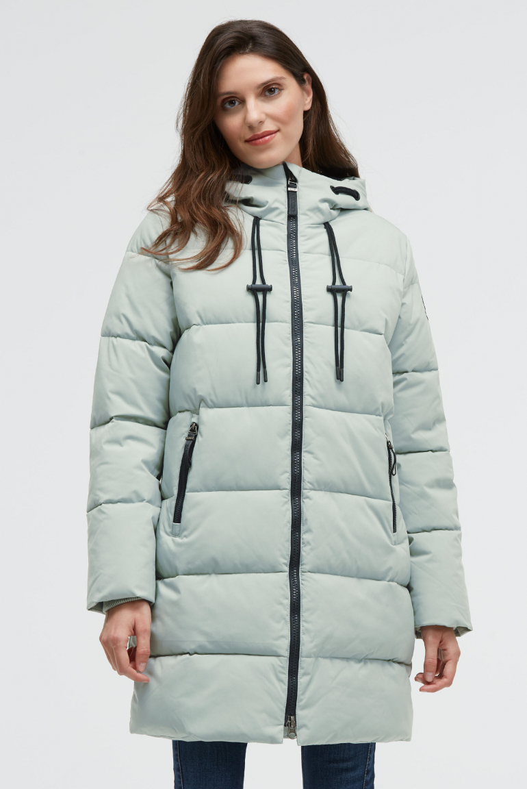 Stepp-Parka mit hochgeschlossener Kapuze frosted lake / blue navy