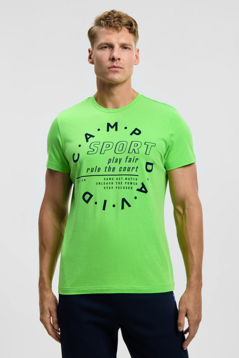 T-Shirt mit Logo Artwork tech green