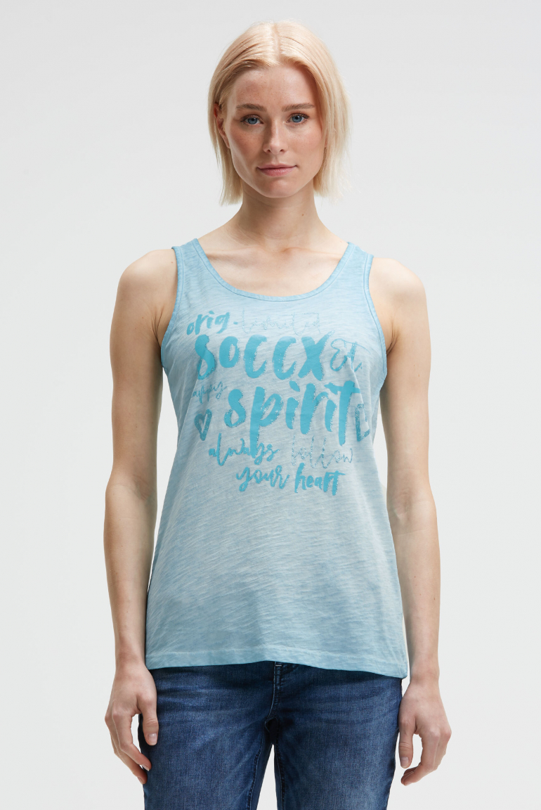 Top mit Glitter Print ocean flash