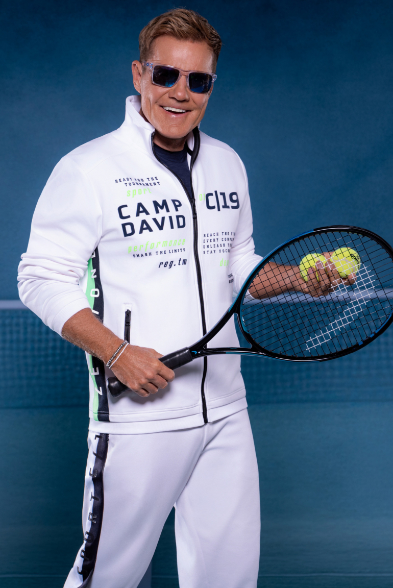 Trainingsjacke aus Interlock mit Logo Artworks white