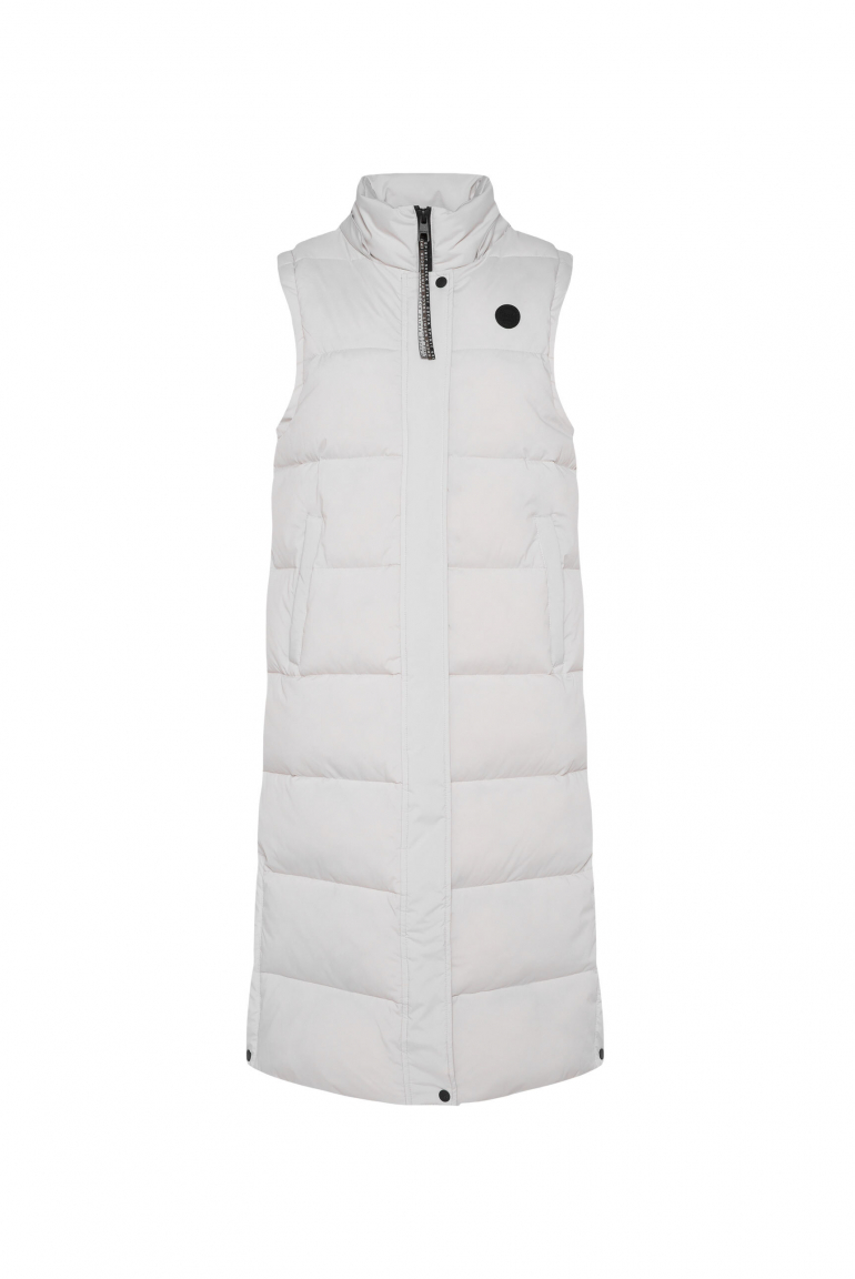 2-in-1 Puffer Coat und Weste grey sand