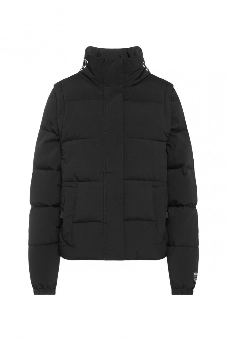 2-in-1 Steppjacke und Weste black / black