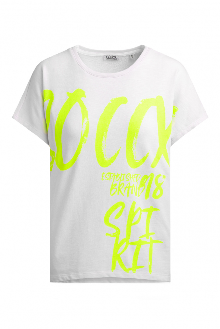 Ärmelloses Oversized Shirt mit Label Print opticwhite