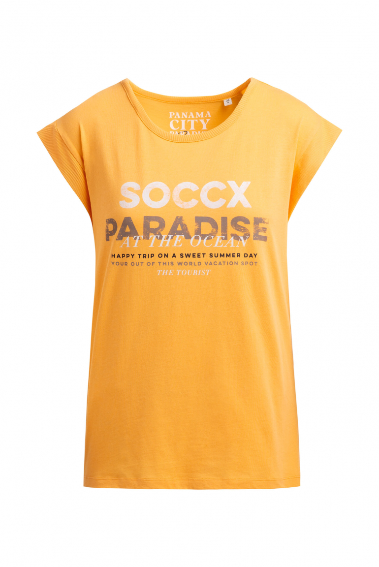 Ärmelloses Shirt mit Logo Prints fresh mango