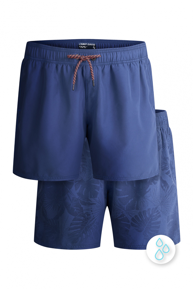 Badehose mit Wasser aktiviertem Design harbour blue