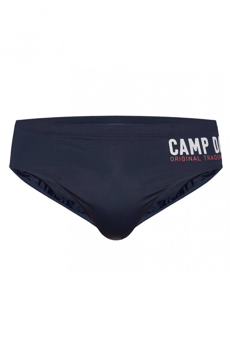 Badeslip mit Logo Print blue navy