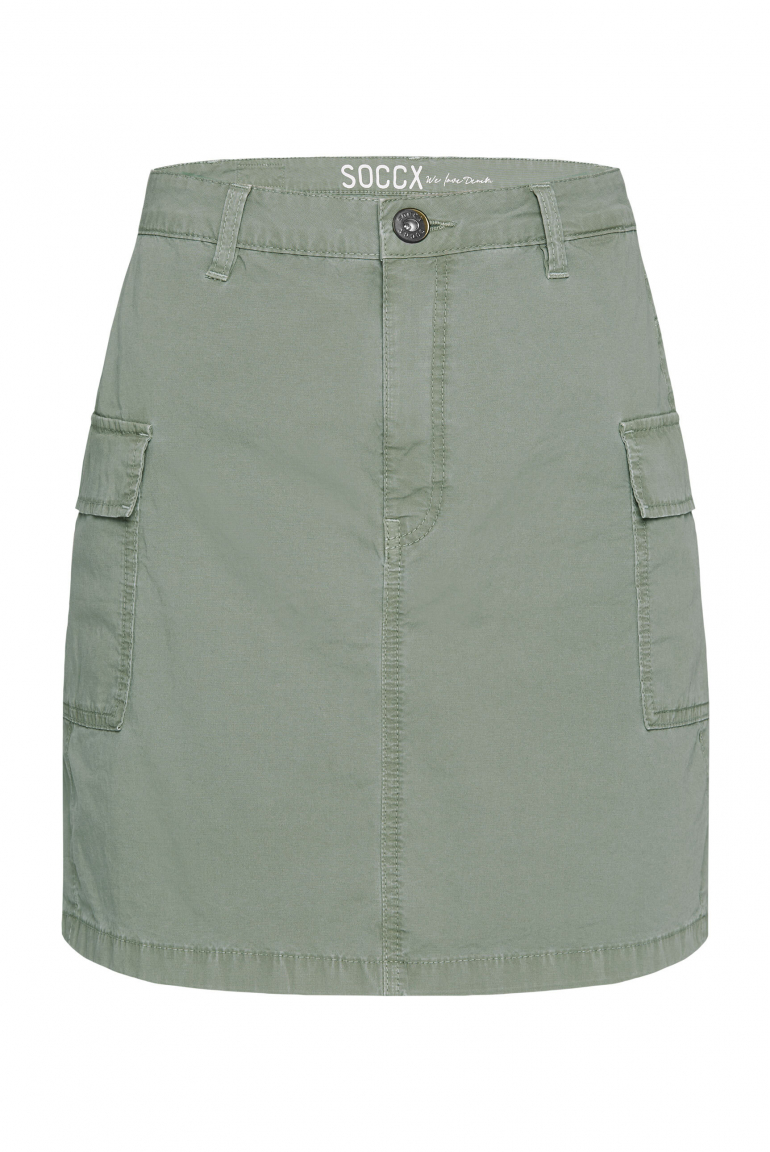Basic Cargo Rock mit Klappentaschen faded olive