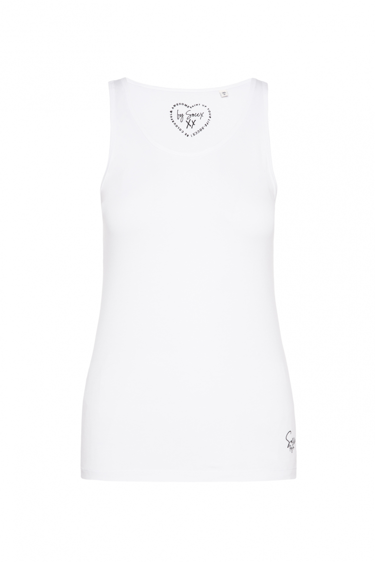 Basic Top mit Mini Logo Print opticwhite