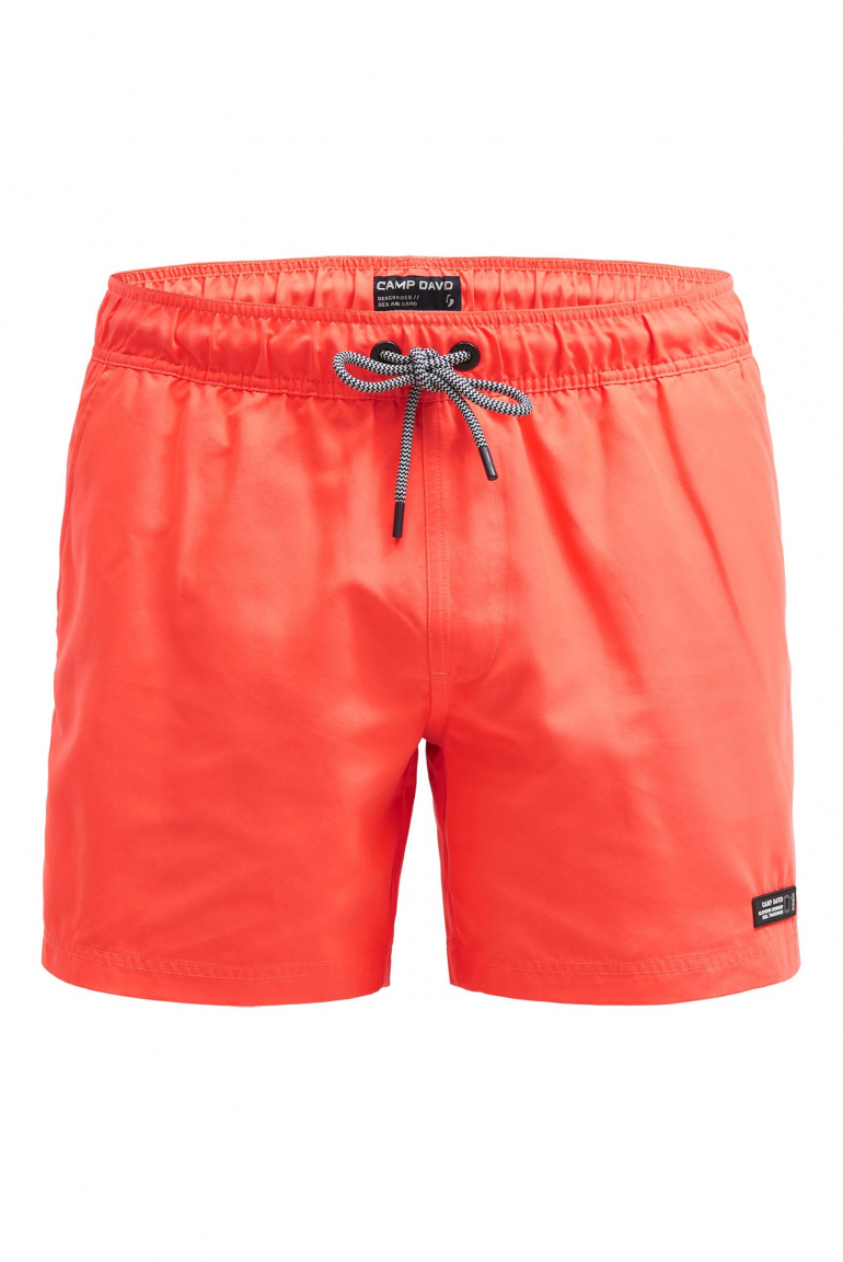Beachshorts mit Rubber Patch neon flame