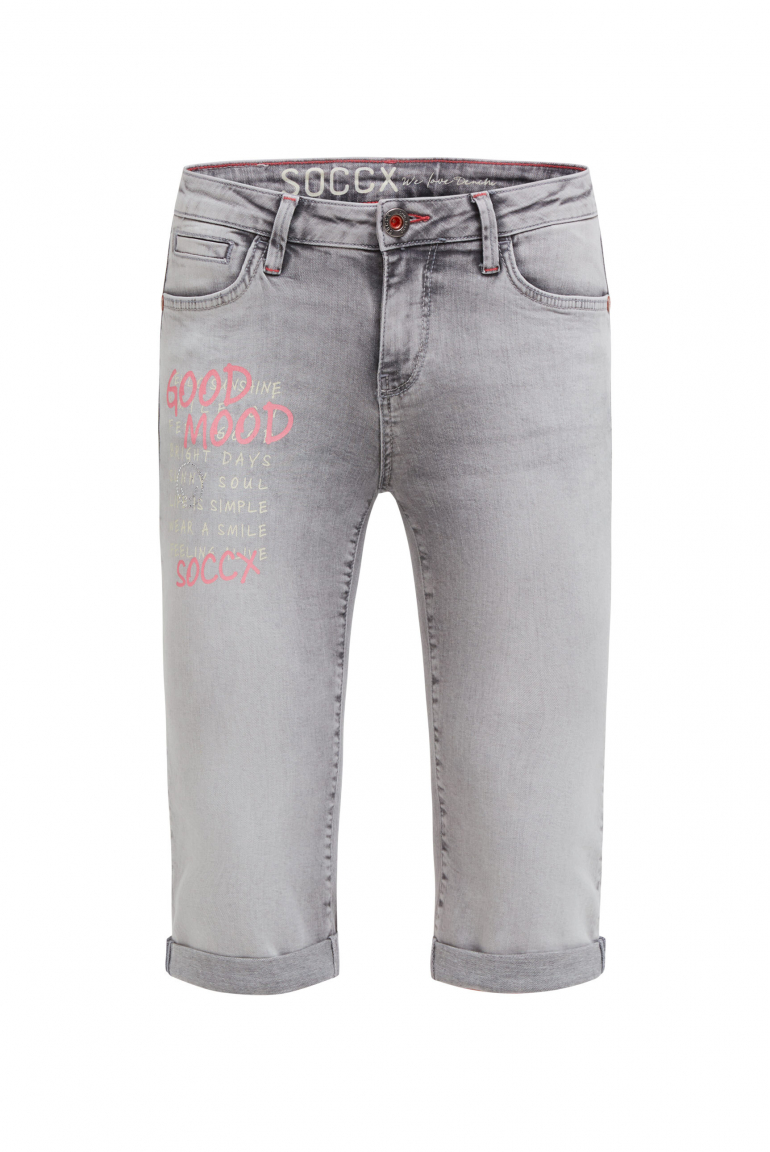 Capri Jeans RO:MY Regular Fit light grey printed jogg