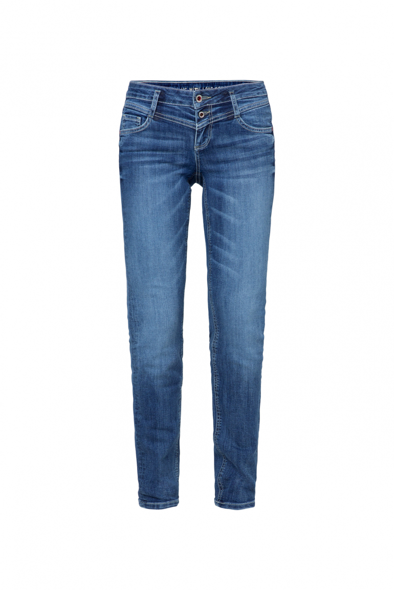 Dark used Jeans KA:RA mit Doppelknopf dark used