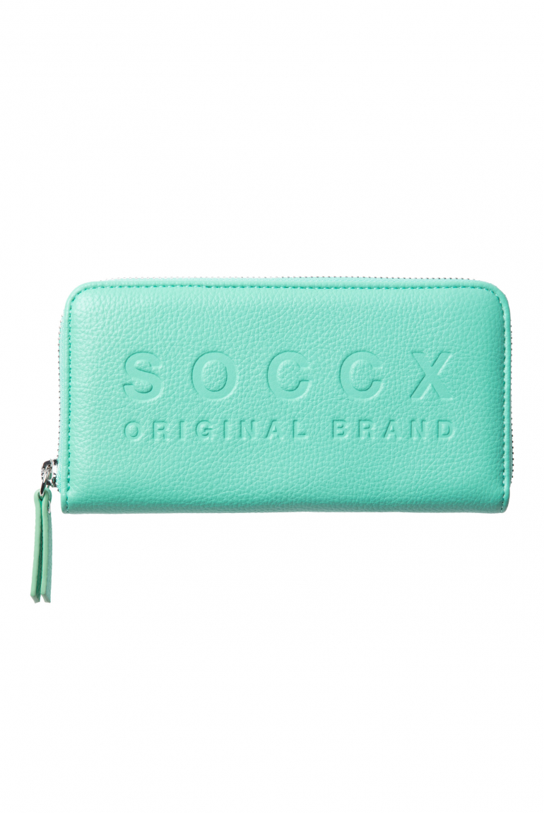 Geldbörse mit Logo-Prägung misty mint