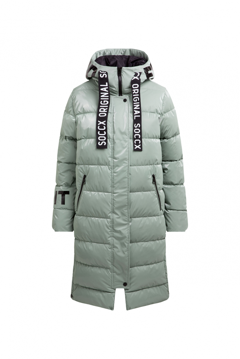 Glänzender Stepp-Parka mit Logo Artworks frosted lake