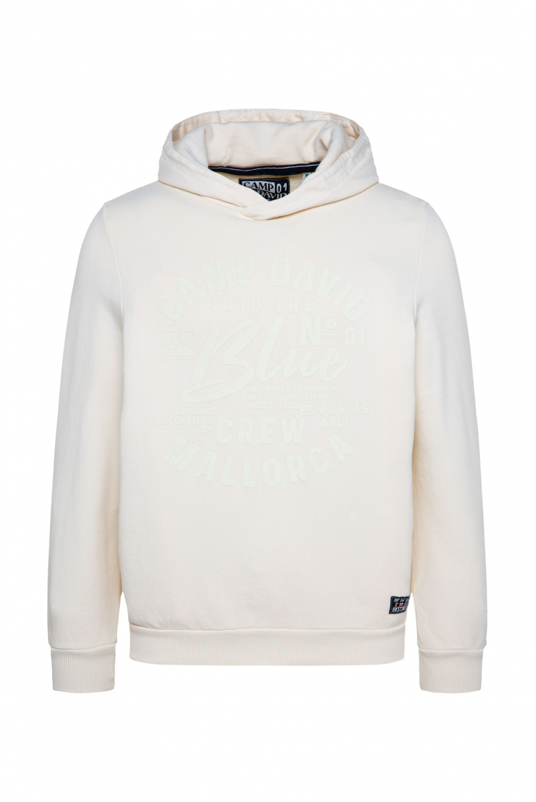 Hoodie mit Mallorca Print ecru