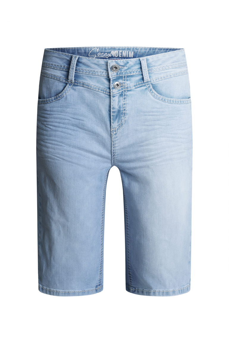 Jeans Bermuda HA:NNI Regular Fit beach blue