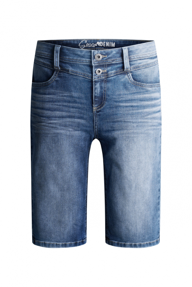 Jeans Bermuda HA:NNI Regular Fit ocean blue