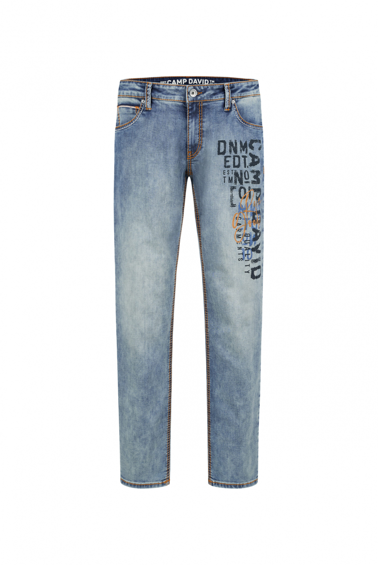 Jeans CO:NO Comfort Fit vintage blue printed