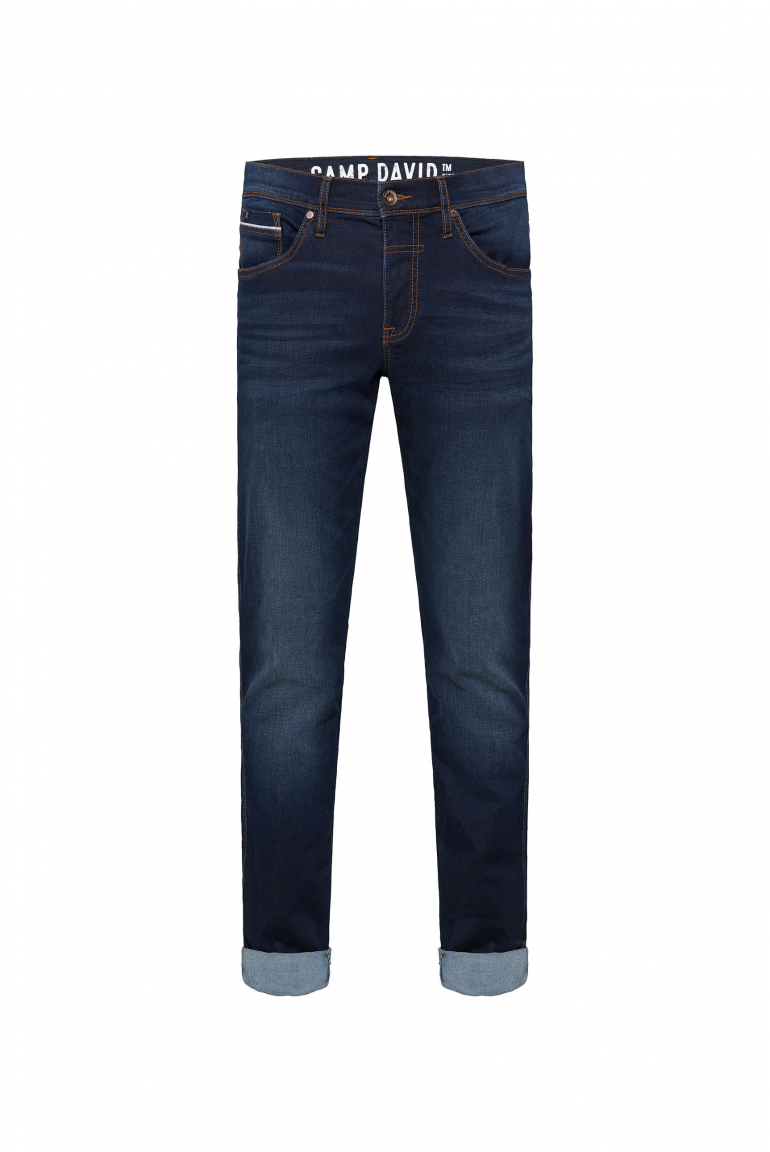 Jeans DA:VD Regular Fit dark blue printed
