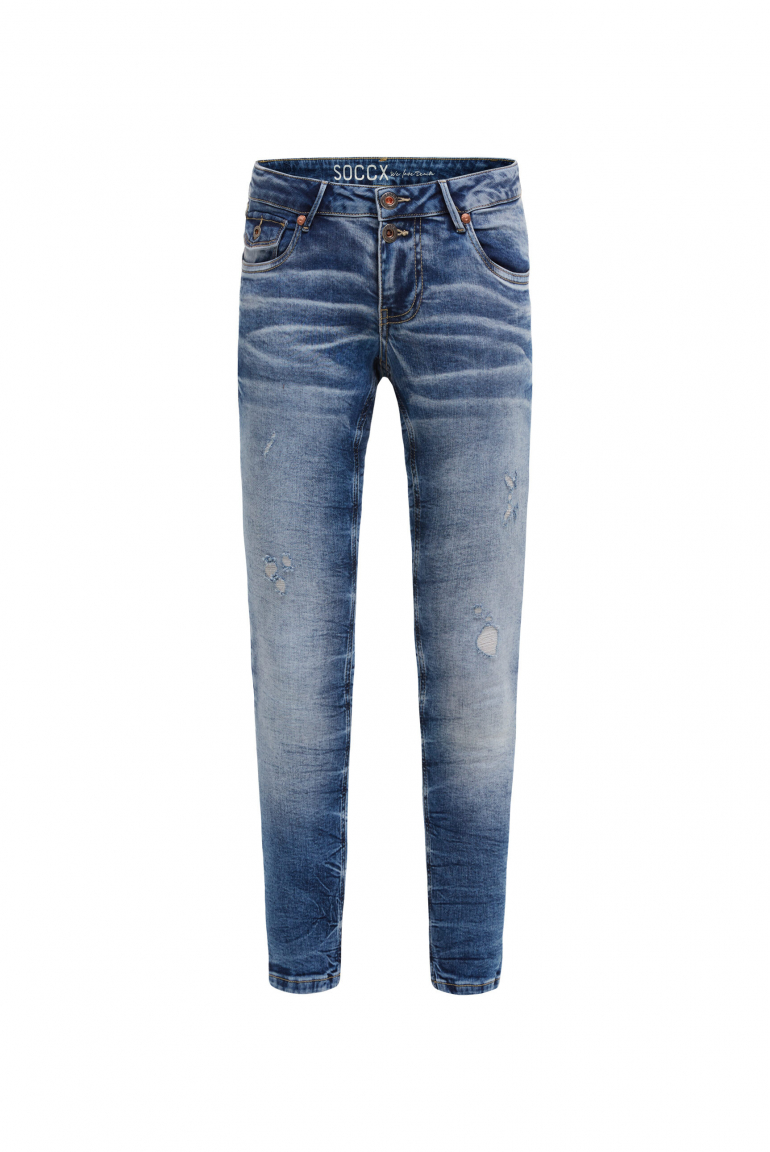 Jeans MI:LO Slim Fit distressed vintage blue