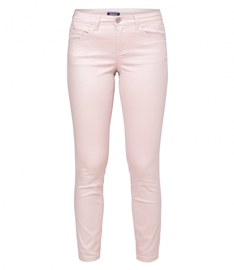 Jeans MI:RA mit Metallic Coating rose