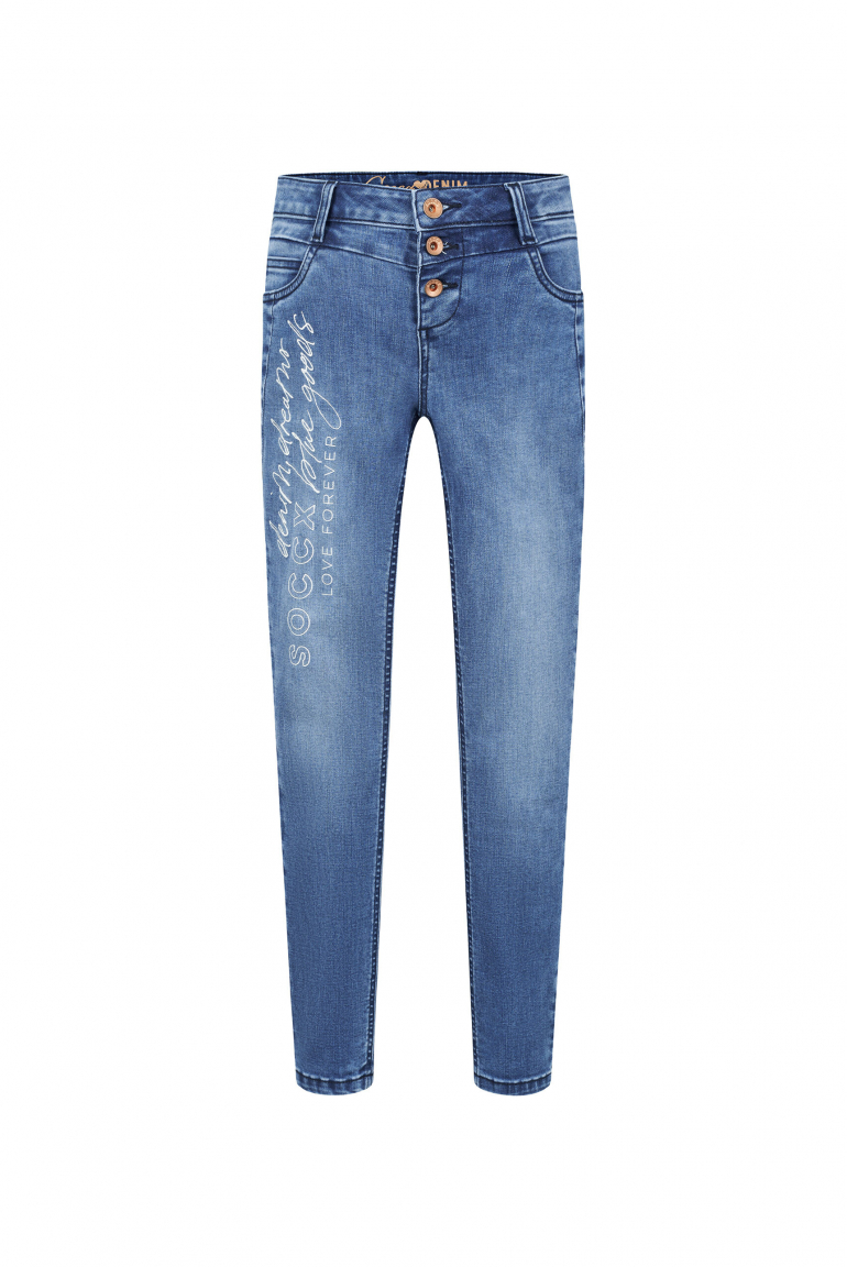 Jeans MI:RA Slim Fit mid blue printed