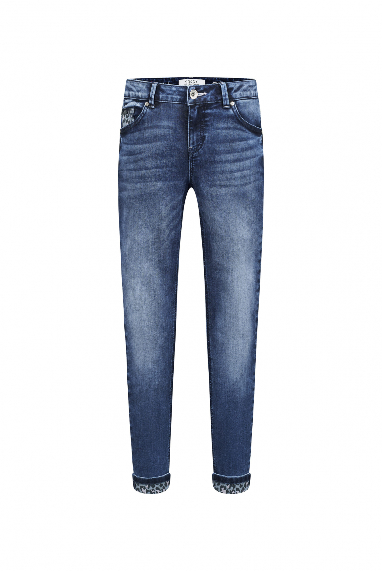 Jeans MI:RA Slim Fit blue vintage print