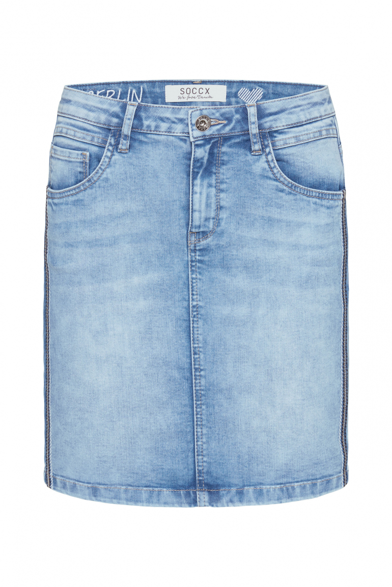 Jeansrock AN:NE sky blue