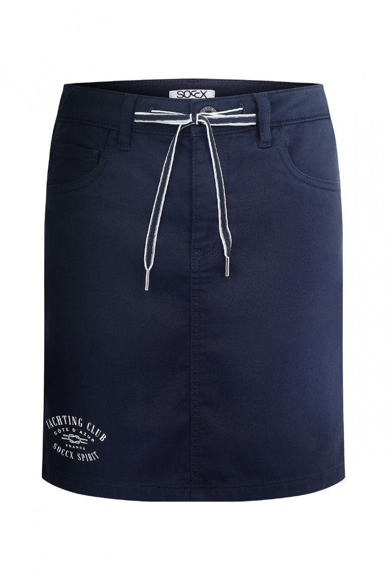 Kurzer Jeansrock AN:NE mit Print blue navy