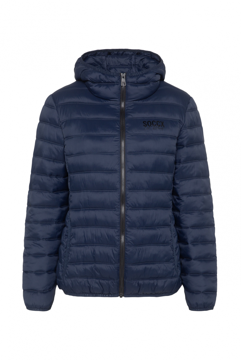 Leichte Steppjacke mit Kapuze blue navy