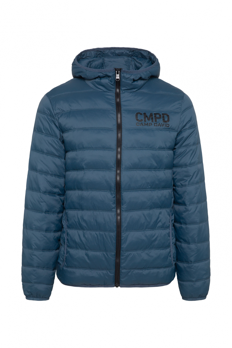 Leichte Steppjacke mit Kapuze blue haze